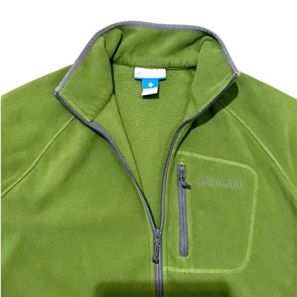 COLUMBIA | Interchange Fleece Jacket Full Zip Green Large - Picture 3 of 13